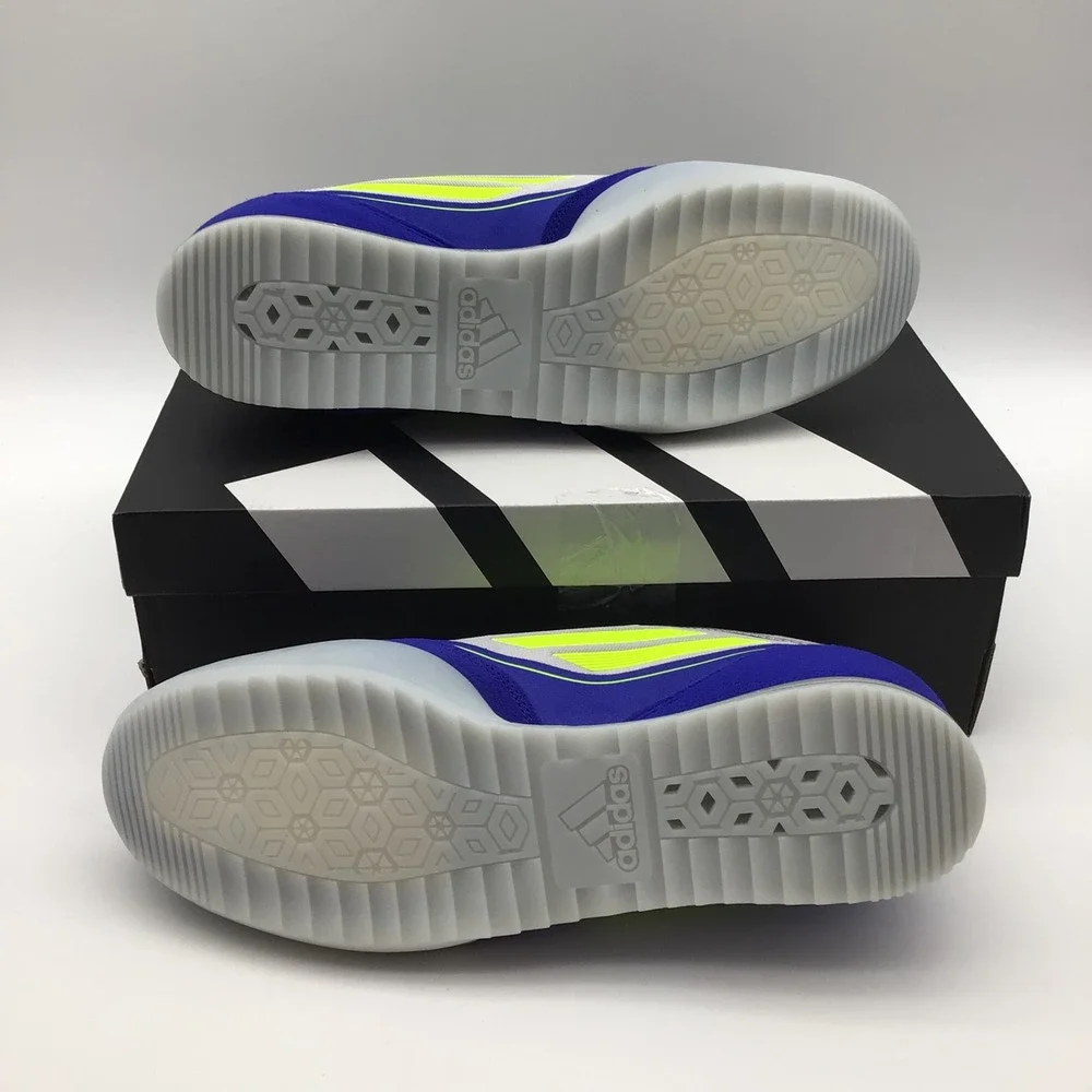 Adidas F50 Freestyle Messi Indoor Soccer Shoes Men‎ 11.5 Neon Yellow Blue JH8830 - Picture 5 of 8